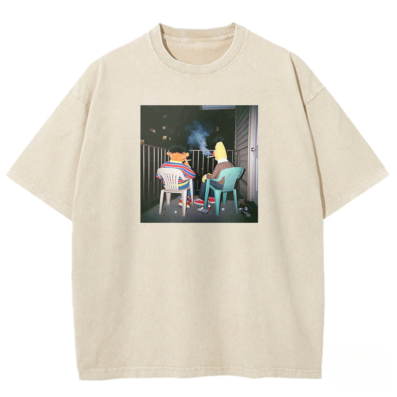 Midnight Smoke Retro Washed T-shirt