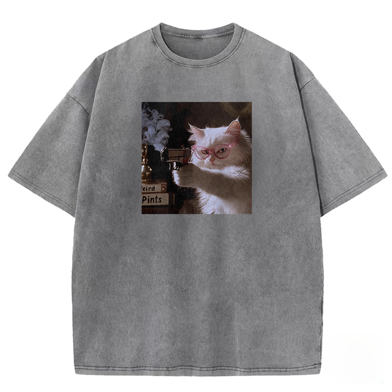Dangerous Kitty Washed T-shirt