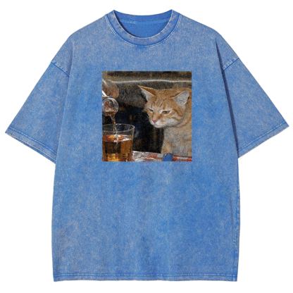 Pouring Curiosity Washed T-shirt