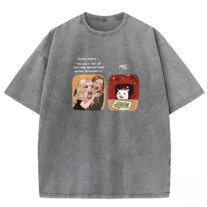 [Copy]Titanic Cat Duo Washed T-shirt