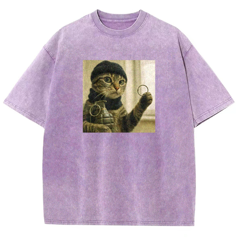 Feline Force Washed T-shirt