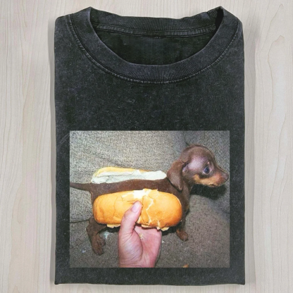 Real Hot Dog Washed T-shirt