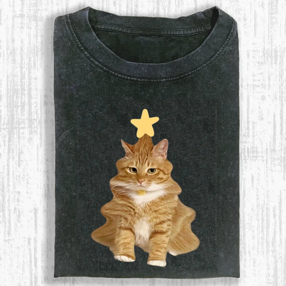Wacky Cat Washed T-shirt