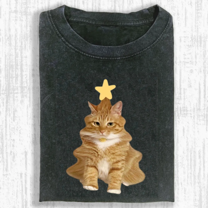 Wacky Cat Washed T-shirt