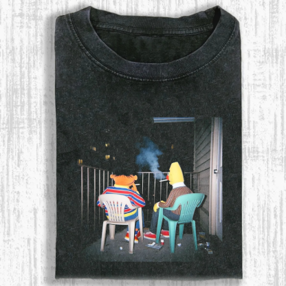 Midnight Smoke Retro Washed T-shirt