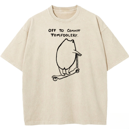 Smoking Rabbit Washed T-shirt