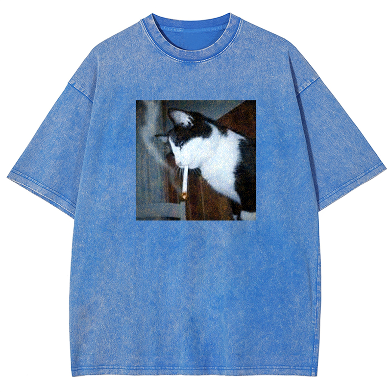 Nicotine Neko Washed T-shirt