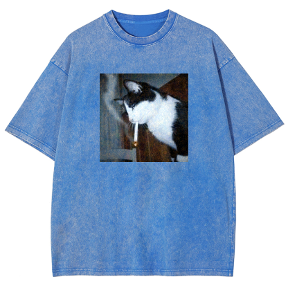 Nicotine Neko Washed T-shirt