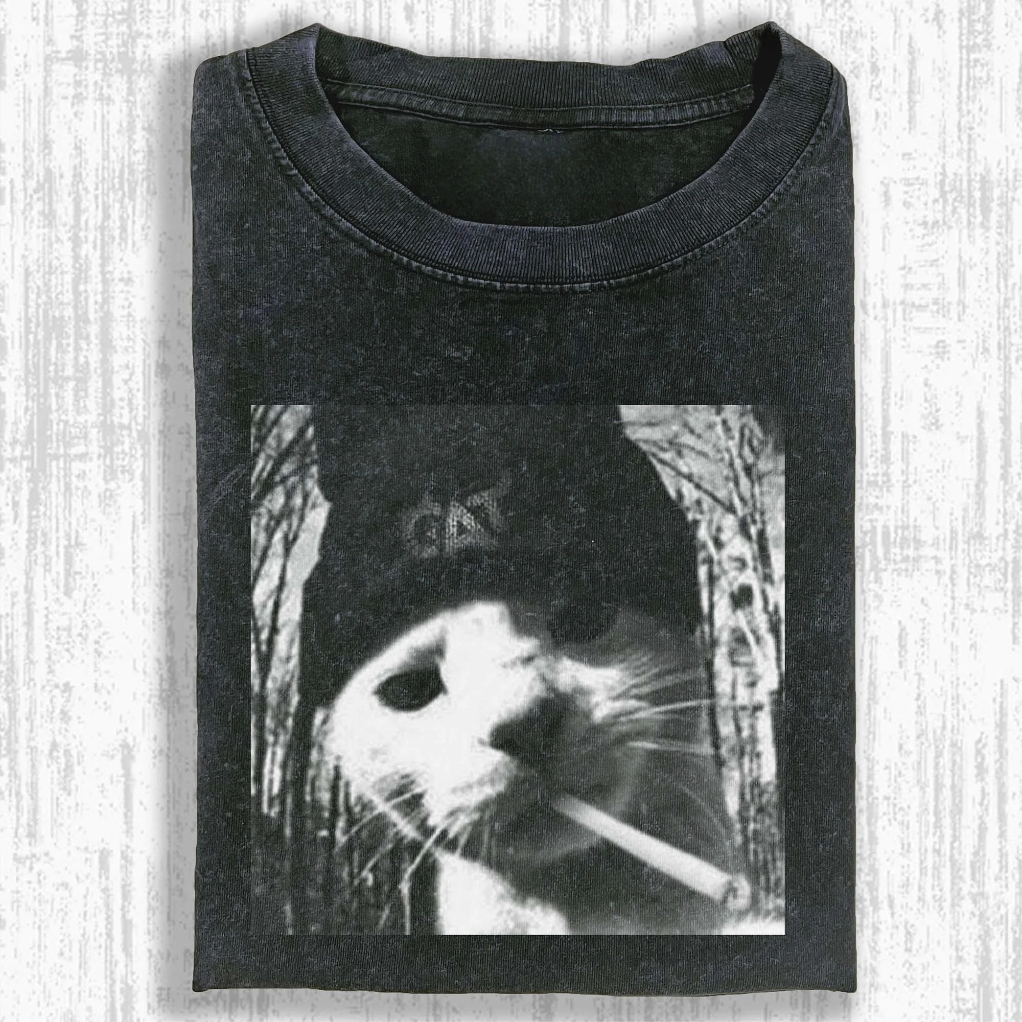  Cat Winston Washed T-shirt