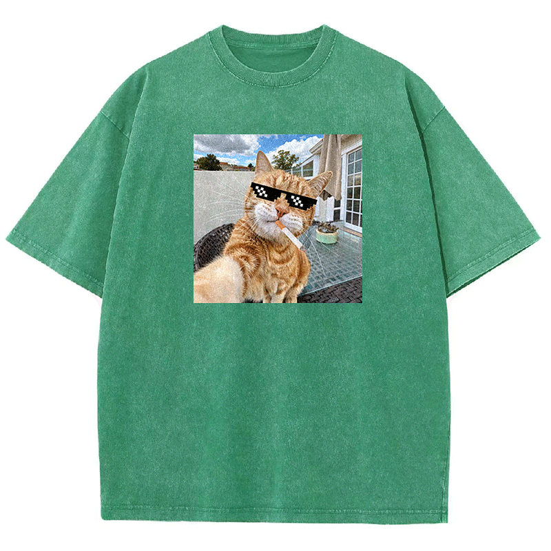 Urban Feline Cool Washed T-shirt