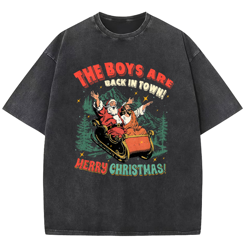 The Boys Are Back in Town Washed T-shirt