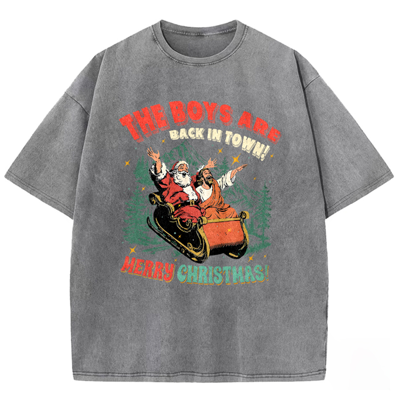 The Boys Are Back in Town Washed T-shirt