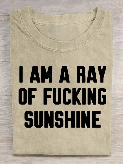 Funny Quote Art Print Casual Short Sleeve T-shirt