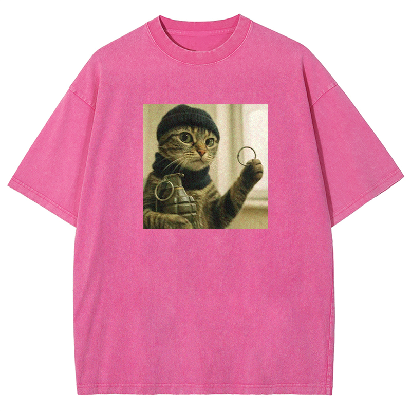 Feline Force Washed T-shirt