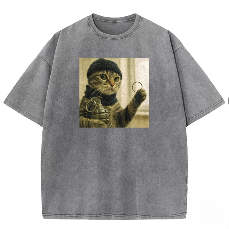 Feline Force Washed T-shirt