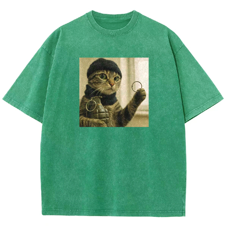 Feline Force Washed T-shirt