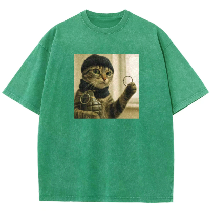 Feline Force Washed T-shirt