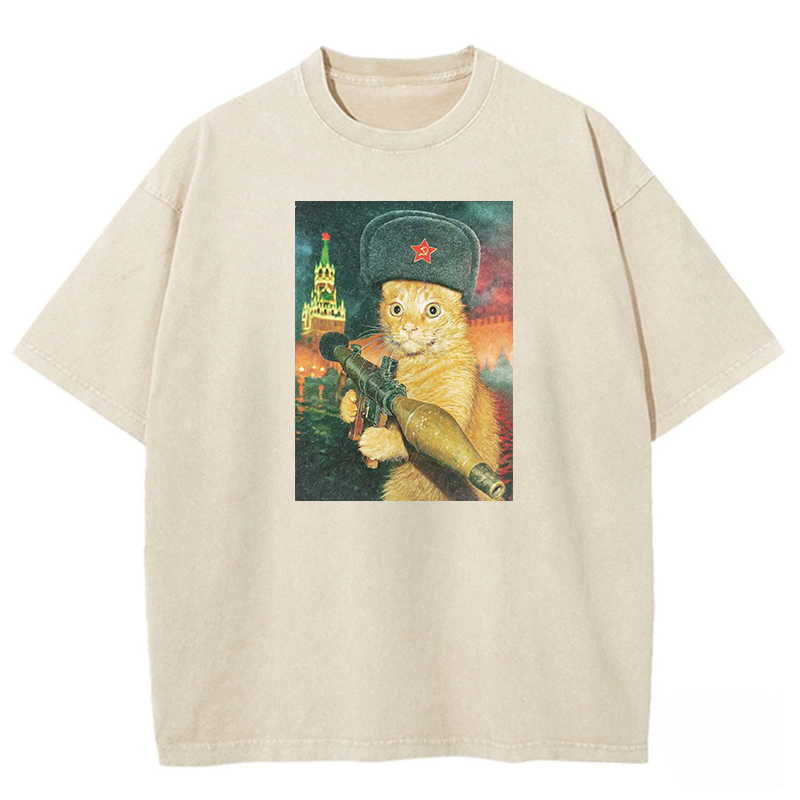 Revolutionary Whiskers Washed T-shirt