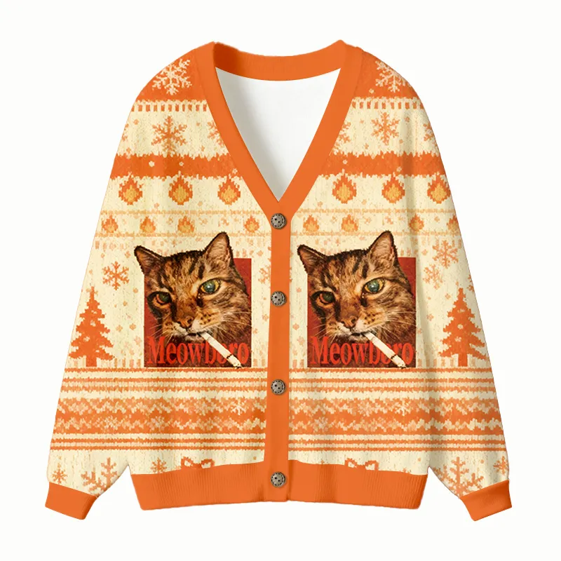 Gingerbread Monster Ugly Cardigan Sweater