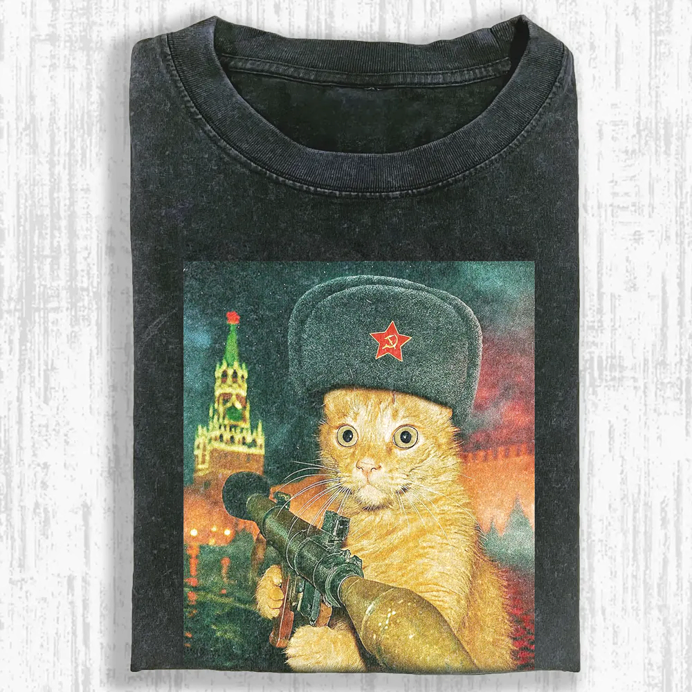 Revolutionary Whiskers Washed T-shirt