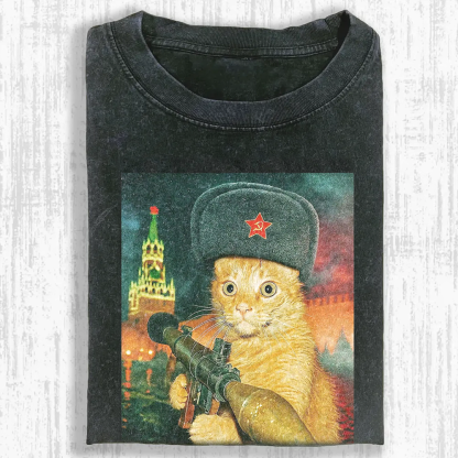 Revolutionary Whiskers Washed T-shirt