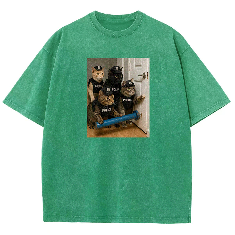 Feline Force Washed T-shirt