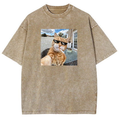Urban Feline Cool Washed T-shirt