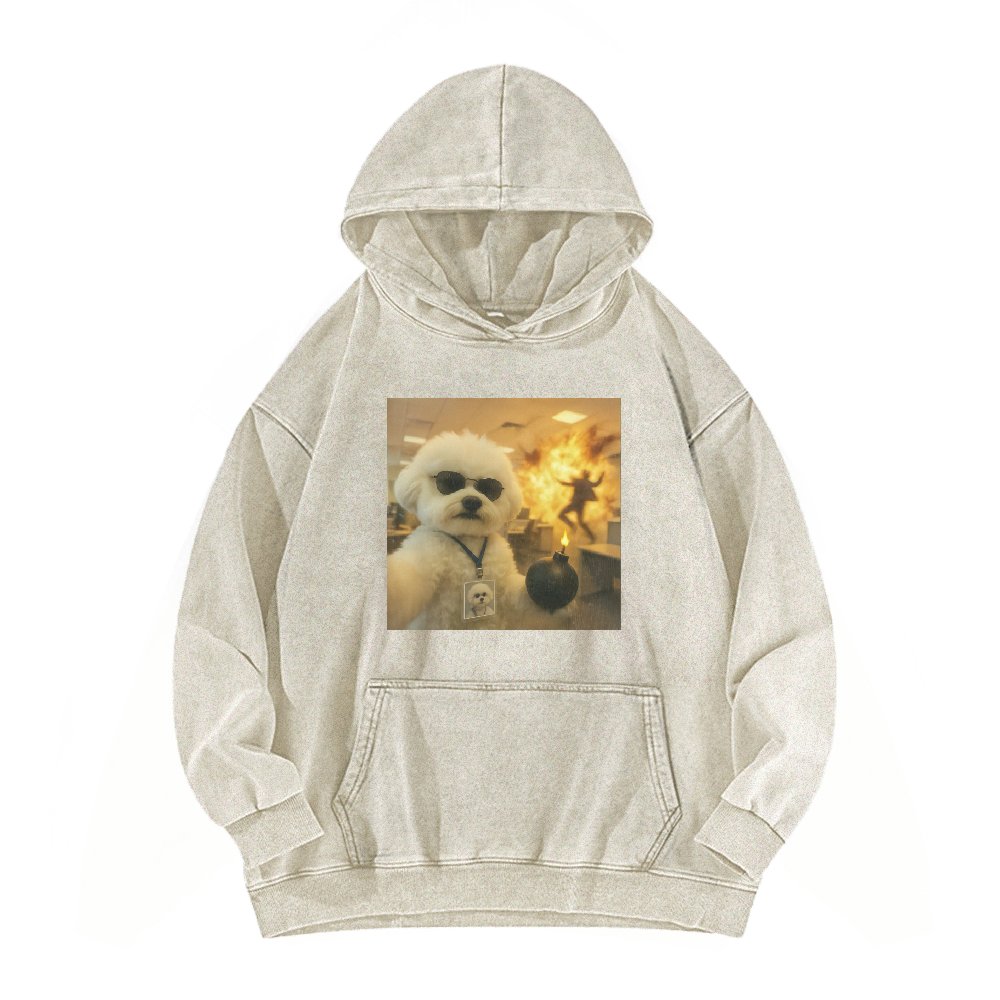 Wacky Dog Washed Hoodie