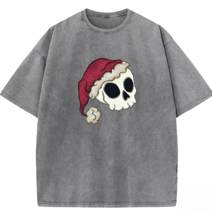 Santa Skull Washed T-shirt