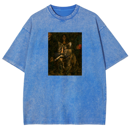 Underground Lounge Cat Washed T-shirt