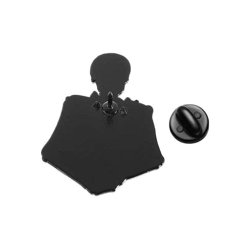 Black & White Cat Skull Pin-Nvibes