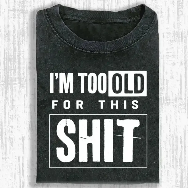 Im Sore Washed T-shirt in soft cotton, featuring a relaxed fit and vintage-style faded look, perfect for casual wear.