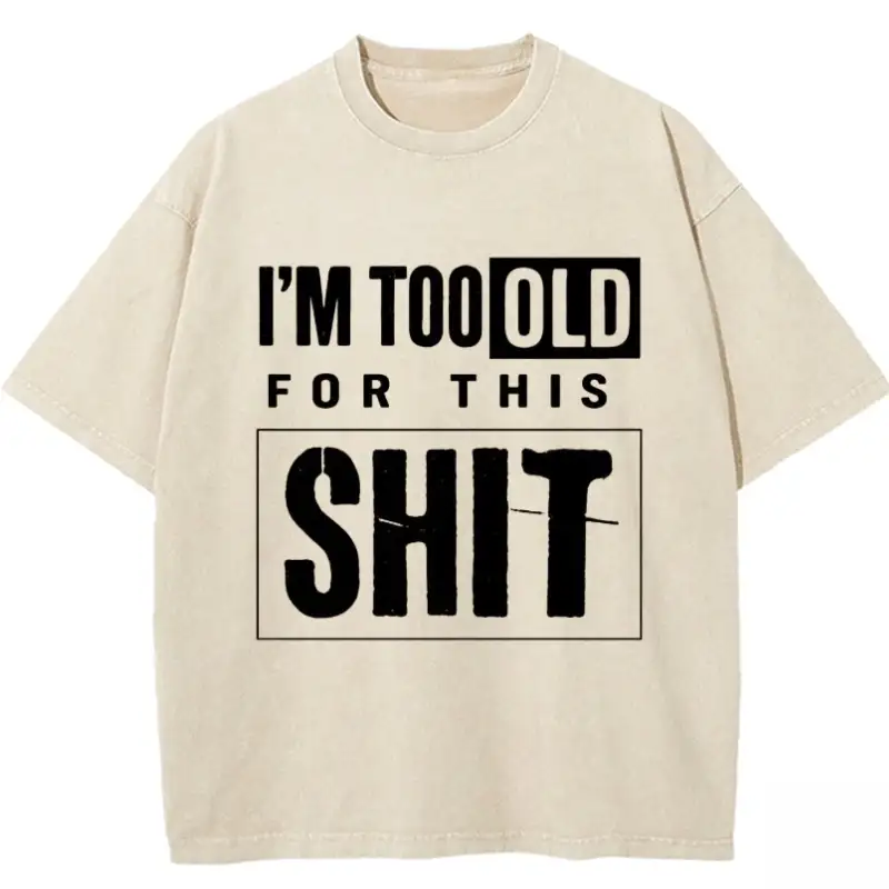 Im Sore Washed T-shirt in soft cotton, featuring a relaxed fit and vintage wash for casual, everyday style.