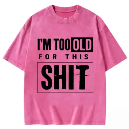 Im Sore Washed T-shirt in soft cotton, vintage style, relaxed fit, perfect for casual wear and comfort.