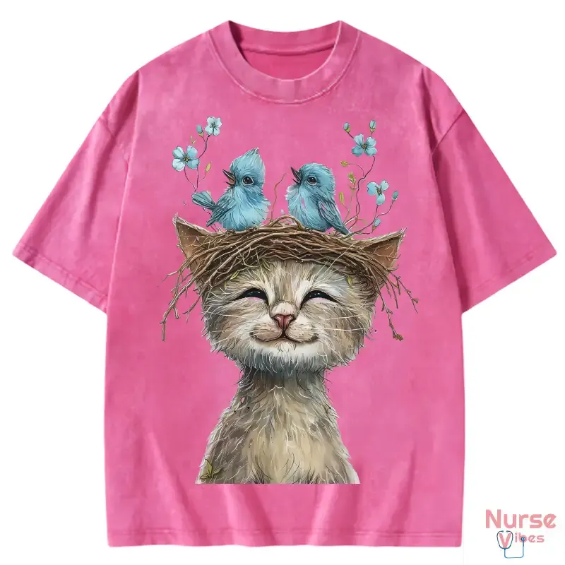 Unlikely Friends by Tina LeCour washed kids' t-shirt in soft cotton, featuring playful graphic design for stylish comfort.