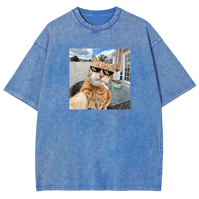 Urban Feline Cool Washed T-shirt