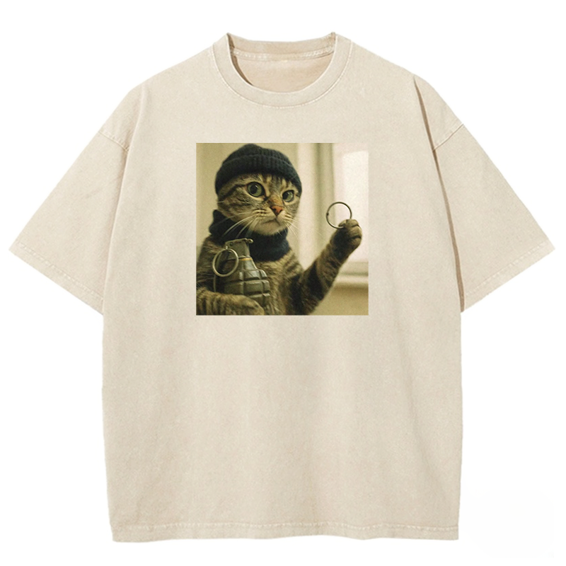 Feline Force Washed T-shirt