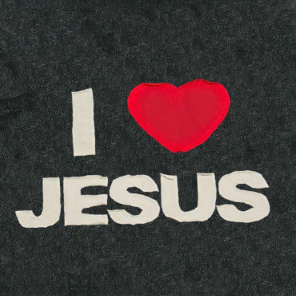 I LOVE JESUS Washed Hoodie