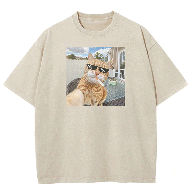 Urban Feline Cool Washed T-shirt
