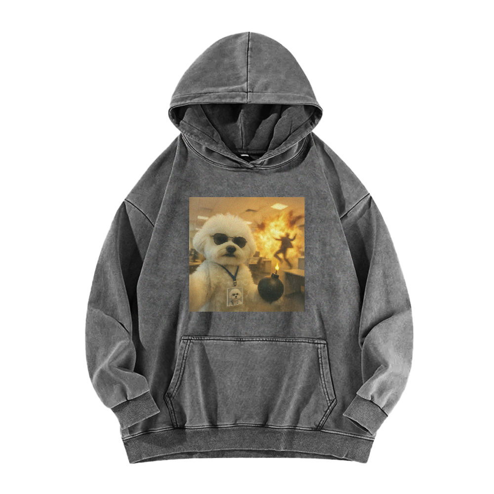 Wacky Dog Washed Hoodie