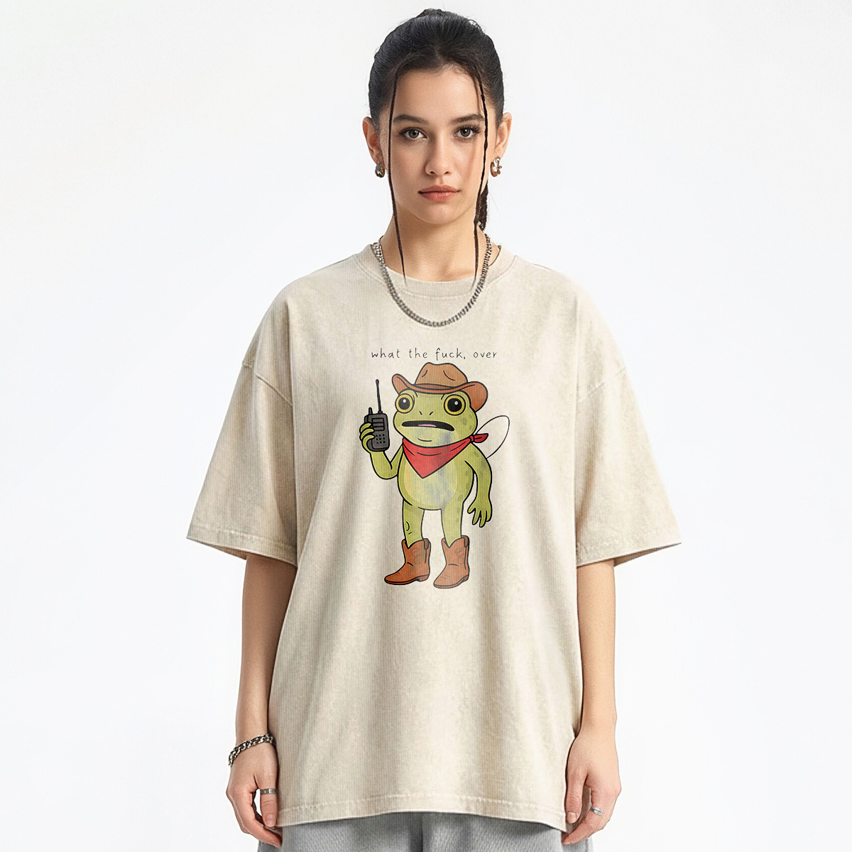 What the F#ck, Over Washed T-shirt