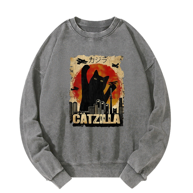 Catzilla Washed Sweatshirt