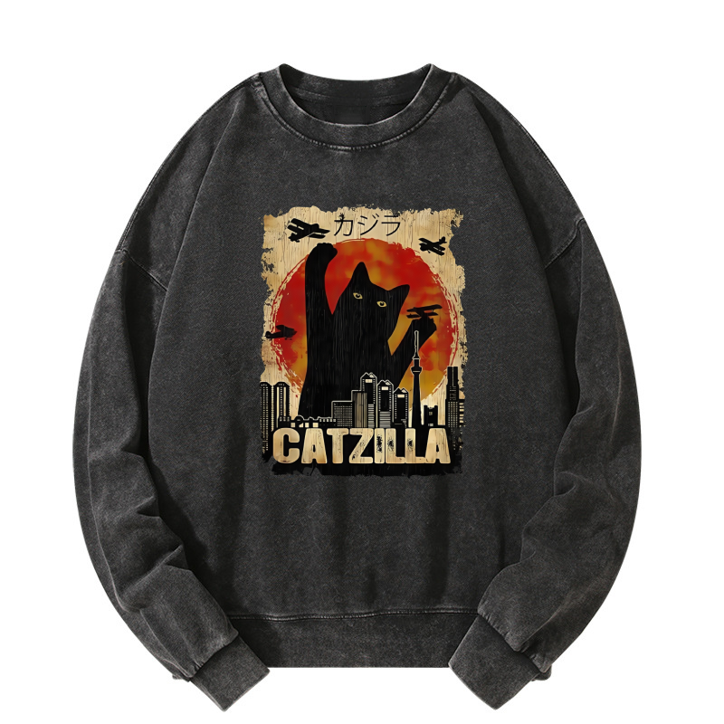 Catzilla Washed Sweatshirt