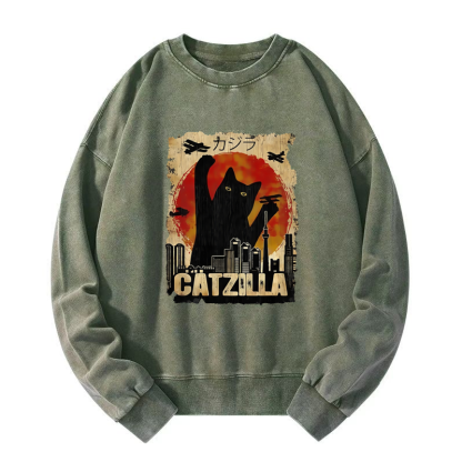 Catzilla Washed Sweatshirt