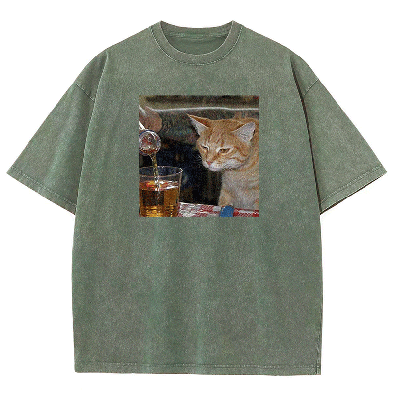 Pouring Curiosity Washed T-shirt