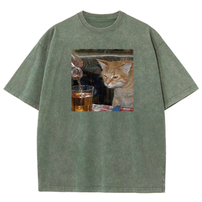 Pouring Curiosity Washed T-shirt