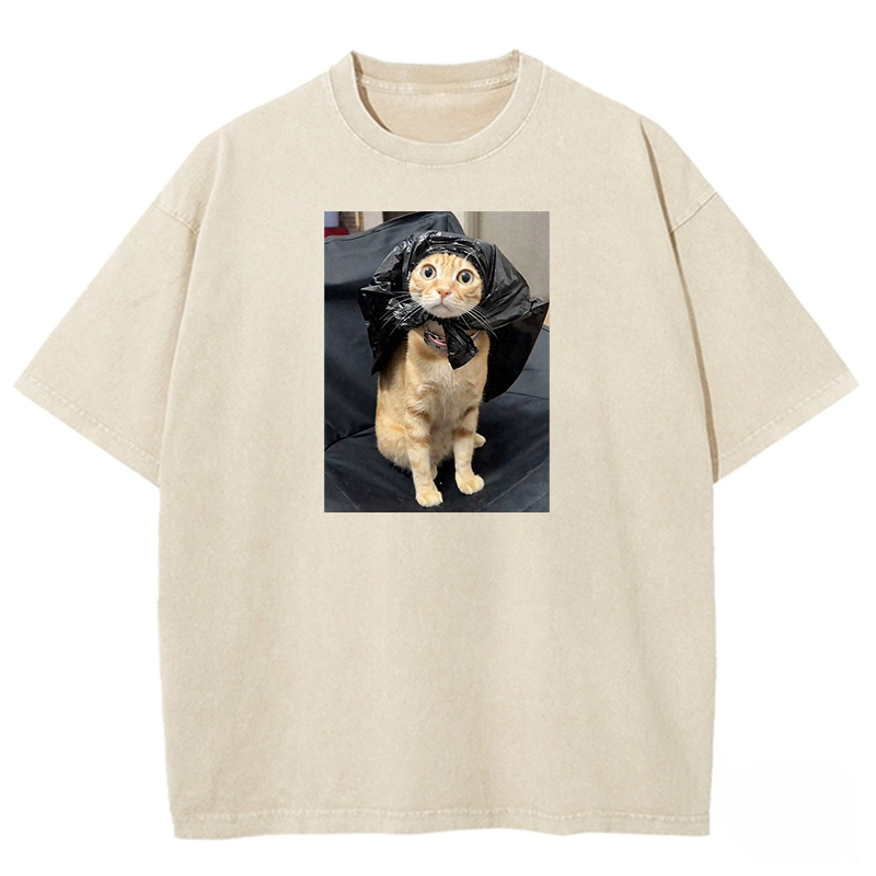 Trash Bag Superhero Washed T-shirt