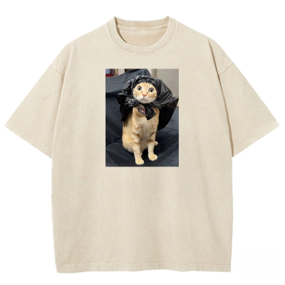 Trash Bag Superhero Washed T-shirt