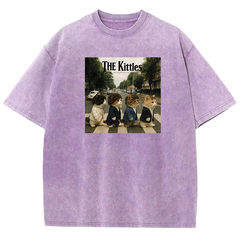 Meow Beatles Washed T-shirt