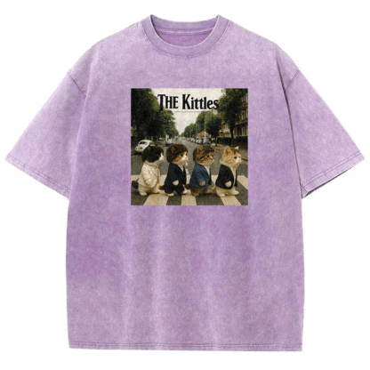 Meow Beatles Washed T-shirt